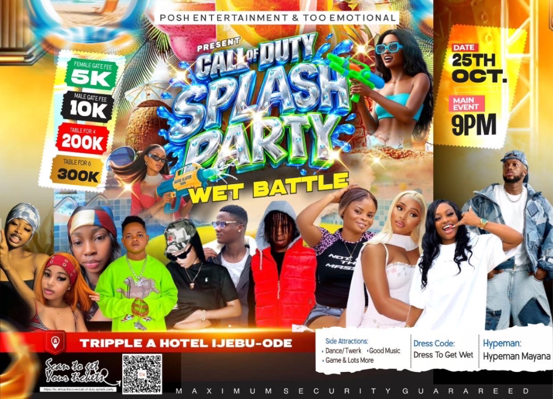 CALL OF DUTY SPLASH PARTY